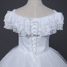 Load image into Gallery viewer, Free shipping 2015 new fashionable lace up cheap Vestidos De Novia white princess wedding dresses remantic wedding gown Y306

