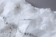 Load image into Gallery viewer, Free shipping 2015 new fashionable lace up cheap Vestidos De Novia white princess wedding dresses remantic wedding gown Y306

