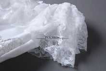 Load image into Gallery viewer, Free shipping 2015 new fashionable lace up cheap Vestidos De Novia white princess wedding dresses remantic wedding gown Y306
