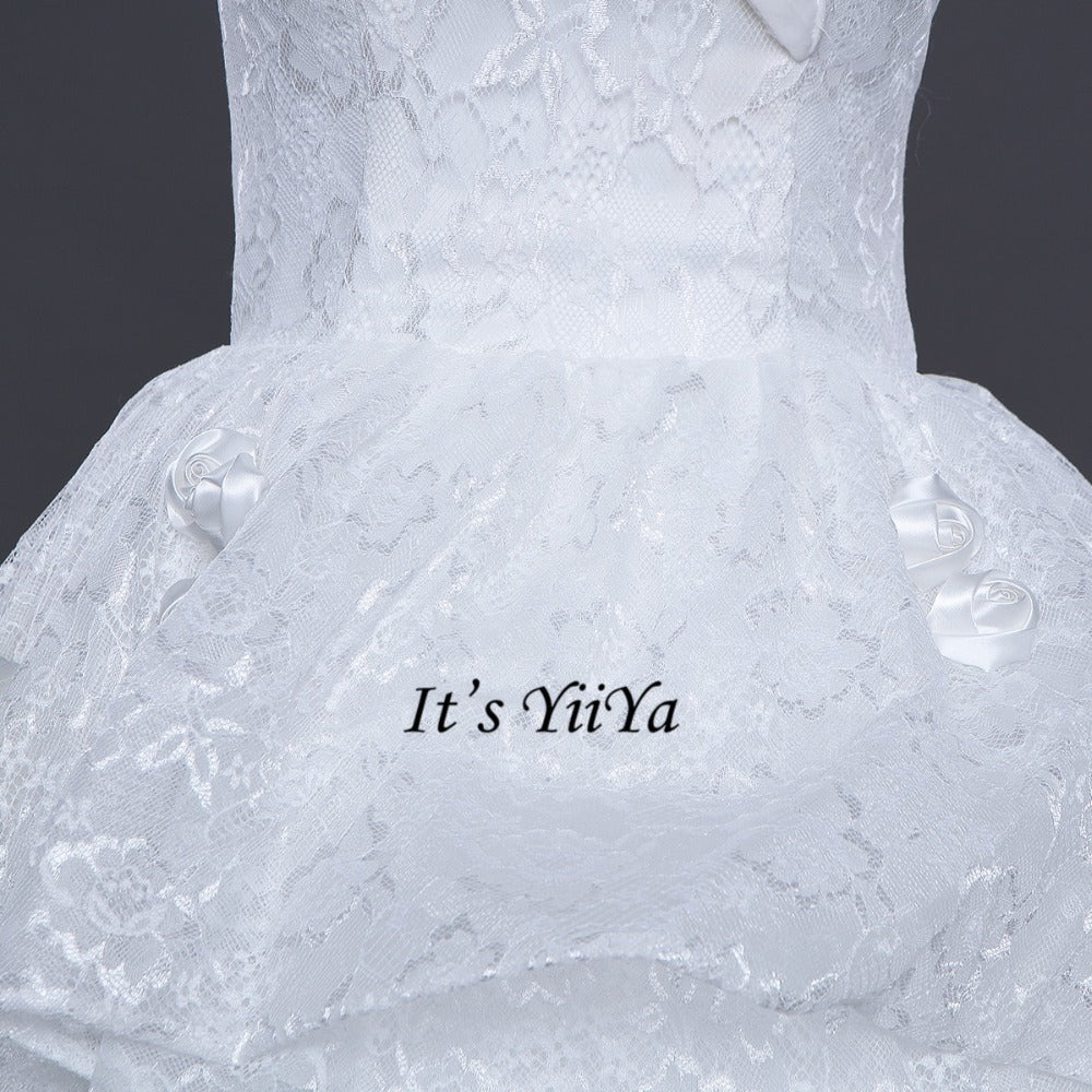 Free Shipping Long train Wedding dresses Boat Neck Vestidos De Novia Off white dress Bridal Ball gowns Sleeveless Frocks IY034