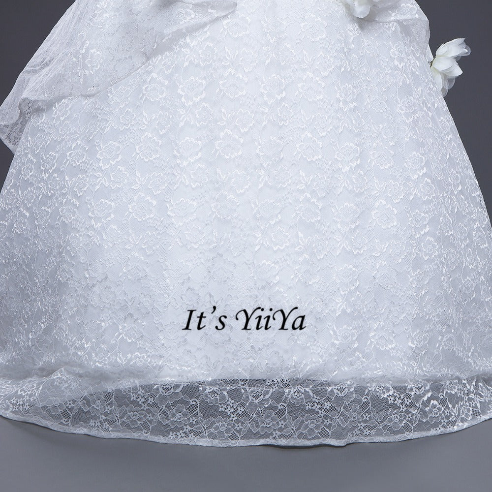Free Shipping Long train Wedding dresses Boat Neck Vestidos De Novia Off white dress Bridal Ball gowns Sleeveless Frocks IY034