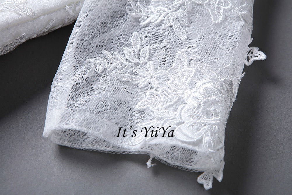 Free shipping Korean Style Train dresses off White Wedding dress Full sleeve high-neck Vestidos De Novia Classic Frock IY003