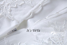 Load image into Gallery viewer, Free shipping Korean Style Train dresses off White Wedding dress Full sleeve high-neck Vestidos De Novia Classic Frock IY003
