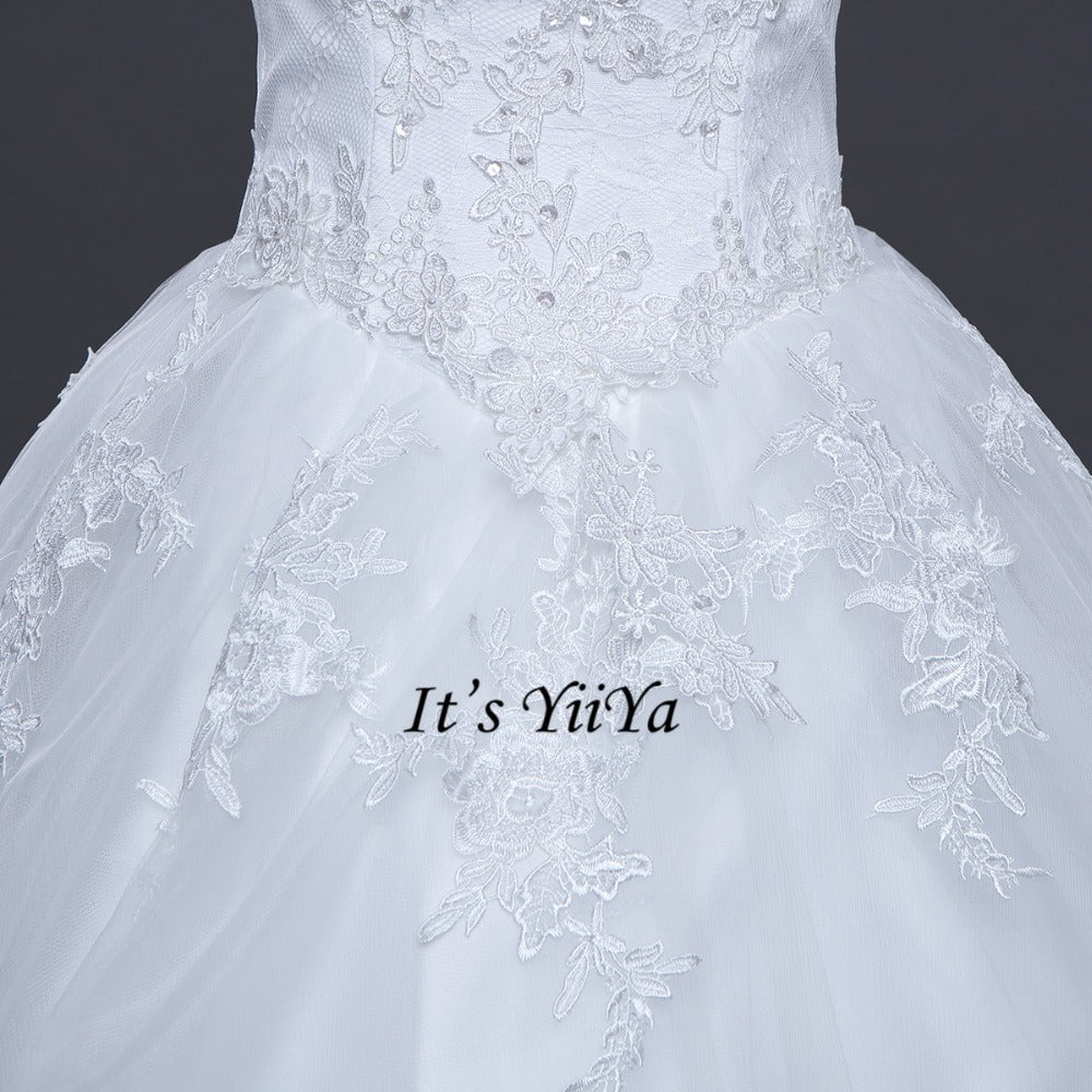 Free Shipping Wedding dresses Sweetheart Vestidos De Novia Off white dress Bridal Ball gowns Long train Sleeveless Frock IY037