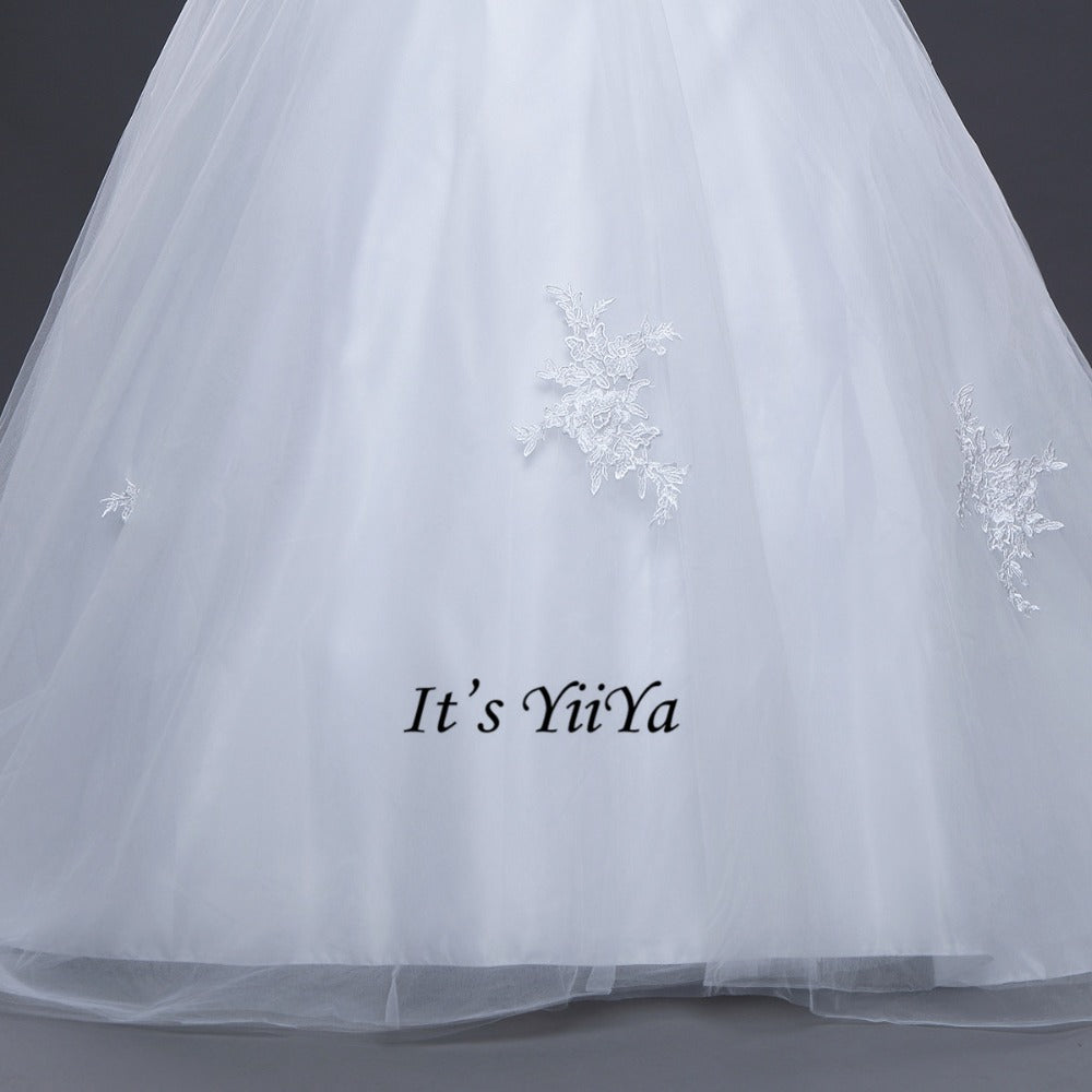 Free Shipping Wedding dresses Sweetheart Vestidos De Novia Off white dress Bridal Ball gowns Long train Sleeveless Frock IY037