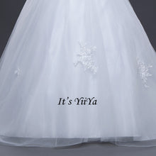 Load image into Gallery viewer, Free Shipping Wedding dresses Sweetheart Vestidos De Novia Off white dress Bridal Ball gowns Long train Sleeveless Frock IY037
