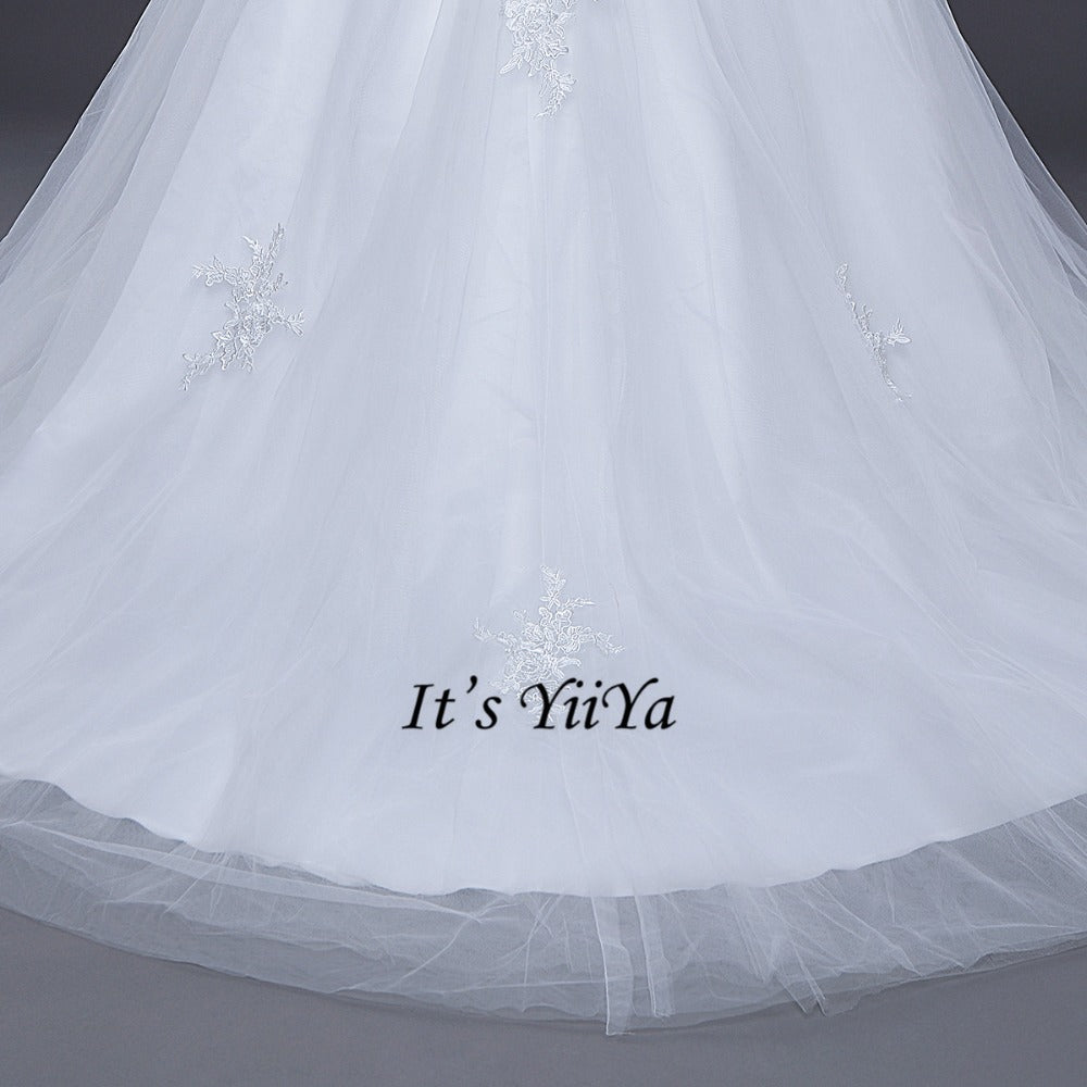 Free Shipping Wedding dresses Sweetheart Vestidos De Novia Off white dress Bridal Ball gowns Long train Sleeveless Frock IY037