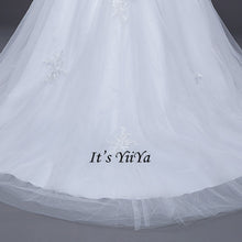 Load image into Gallery viewer, Free Shipping Wedding dresses Sweetheart Vestidos De Novia Off white dress Bridal Ball gowns Long train Sleeveless Frock IY037
