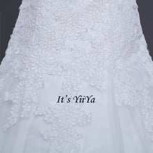 Load image into Gallery viewer, Vestidos De Novia  Free Shipping Strapless Appliques Wedding dresses Bridal Ball gowns Sexy Sleeveless Train Frocks IY025
