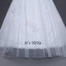 Load image into Gallery viewer, Vestidos De Novia  Free Shipping Strapless Appliques Wedding dresses Bridal Ball gowns Sexy Sleeveless Train Frocks IY025
