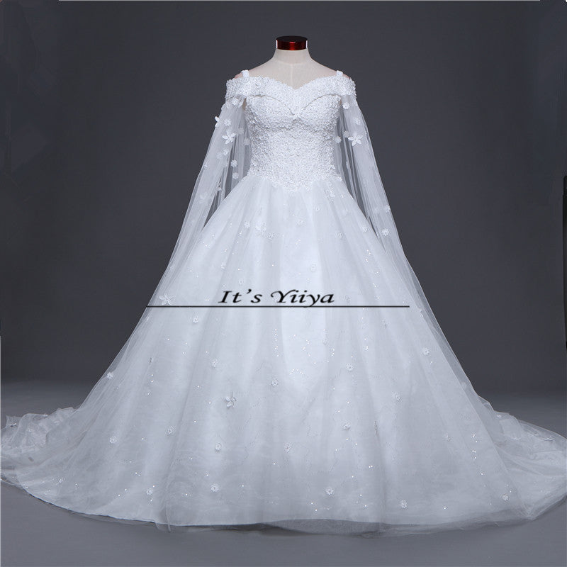 DHL Free Shipping New Train White Vestidos De Novia Design Bride Wedding dresses Boat Neck Quality Wedding Dress IY040