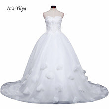 Load image into Gallery viewer, Free shipping New Arrival Strapless Sleeveless Wedding Dresses Long Train Gowns Appliques Frocks dress Vestidos De Novia IY010
