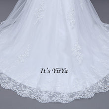 Load image into Gallery viewer, Free Shipping Short Sleeve Wedding dresses Mermaid Vestidos De Novia Off white dress Bridal Ball gowns Long train Frocks HS705

