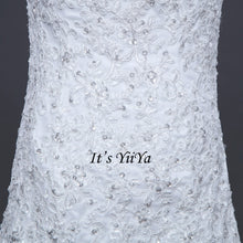 Load image into Gallery viewer, Free Shipping Short Sleeve Wedding dresses Mermaid Vestidos De Novia Off white dress Bridal Ball gowns Long train Frocks HS705
