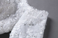 Load image into Gallery viewer, Free Shipping Short Sleeve Wedding dresses Mermaid Vestidos De Novia Off white dress Bridal Ball gowns Long train Frocks HS705
