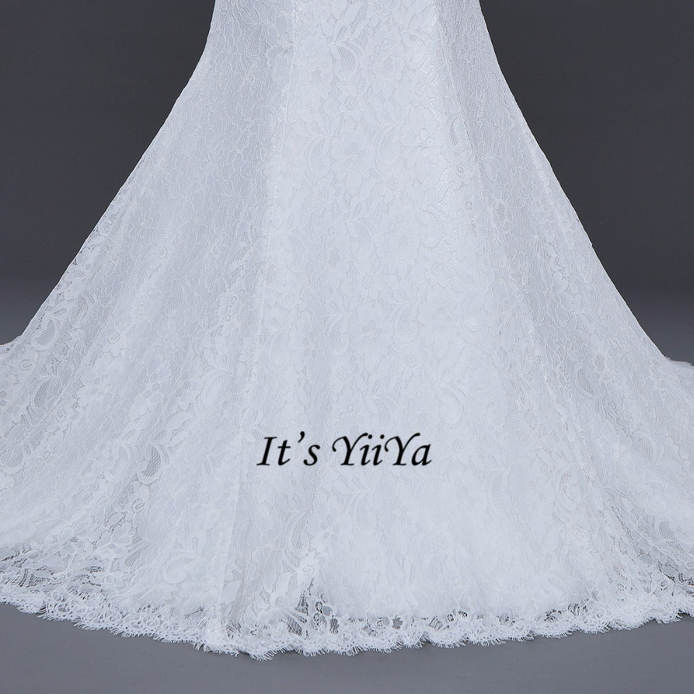 Free Shipping Wedding dresses  V-neck Vestidos De Novia Off white dress Bridal Ball gowns Long train Long sleeve Frock IY038