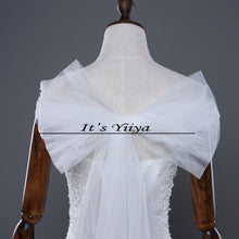 Load image into Gallery viewer, Free shipping 2016 new quality white Boat Neck Mermaid Trailing Vestidos De Novia Train Wedding Gowns Lace up Bride Frocks D95
