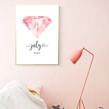 Load image into Gallery viewer, Posters And Prints Wall Art Canvas Painting Wall Pictures For Living Room July Pink Diamond Nordic Decoration No Poster Frame
