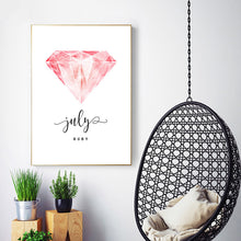 Load image into Gallery viewer, Posters And Prints Wall Art Canvas Painting Wall Pictures For Living Room July Pink Diamond Nordic Decoration No Poster Frame
