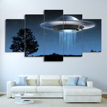 Load image into Gallery viewer, HD printed 5 piece canvas art Universe Flying UFO painting Framed wall pictures for living room modern free shipping CU-2072B
