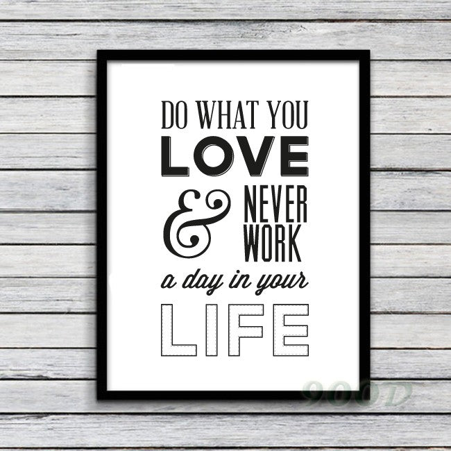 Do What You Love Quote Art Print Art Print painting Poster, Wall Pictures for Home Decoration Wall Decor,  PF037