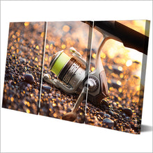Load image into Gallery viewer, HD Printed 3 Piece Canvas Art Fishing Gear Hooks Rod Painting Wall Pictures for Living Room Canvas Prints Free Shipping NY-6934C
