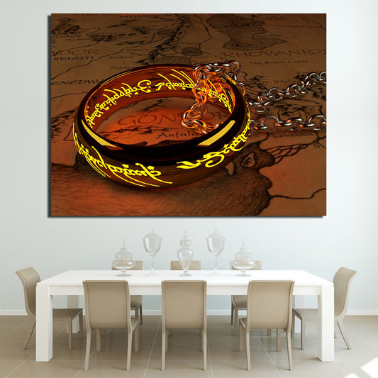 HD Printed 1 Piece Canvas Art Lord of the Rings Painting Vintage Posters Wall Pictures for Living Room Free Shipping NY-6991D