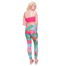 Load image into Gallery viewer, Women Legging Coconut Flamingo Printing Leggings Fashion Slim High Waist Woman Pants
