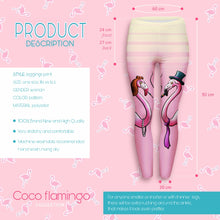 Load image into Gallery viewer, Women Legging Mr &amp; Mrs Flamingo Printing Leggings Kawaii High Waist
