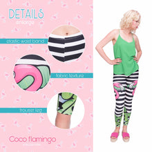 Load image into Gallery viewer, Women Legging Tropical Flamingo Printing Leggings Fashion High Waist

