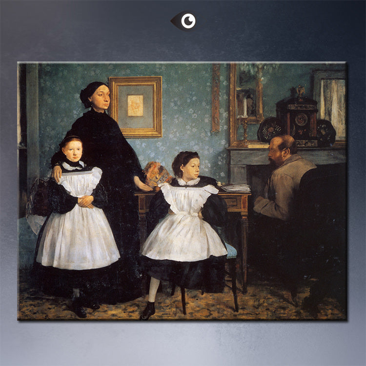 the-belleli-family-1862 by  EDGAR DEGAS artist portrait wall painting art print on canvasfor wall picture