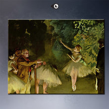 Load image into Gallery viewer, ballet-rehearsal by  EDGAR DEGAS artist portrait wall painting art print on canvasfor wall picture
