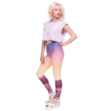 Load image into Gallery viewer, Flamingo Series Women Legging Violet Lake Printing Leggings Fitness Slim High Waist

