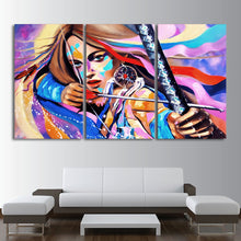 Load image into Gallery viewer, HD printed 3 piece canvas art native American Warrior dream catcher painting living room wall art free shipping/CU-2309C
