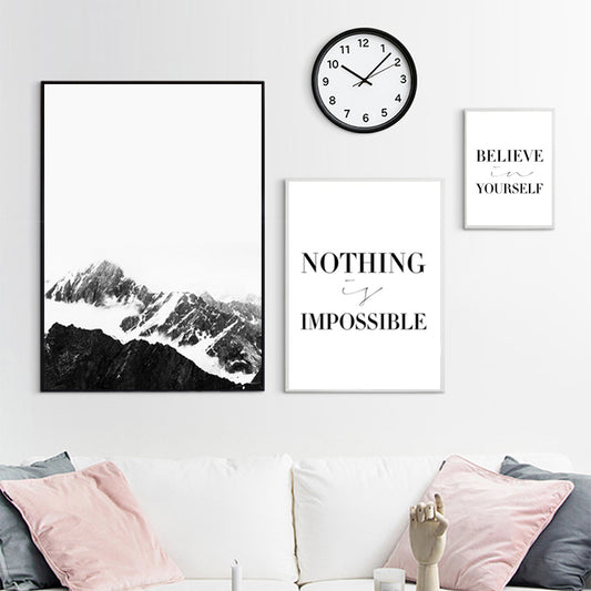 Wall Art Canvas Painting Landscape Mountain Picture Posters And Prints  Wall Pictures For Living Room Nordic Poster Unframed