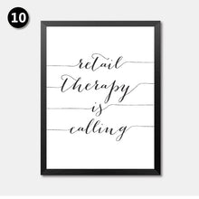 Load image into Gallery viewer, Love Sign Word Art Black White Poster Canvas Prints Art inspirational wall modern home decor painting on the wall pictures 2163A
