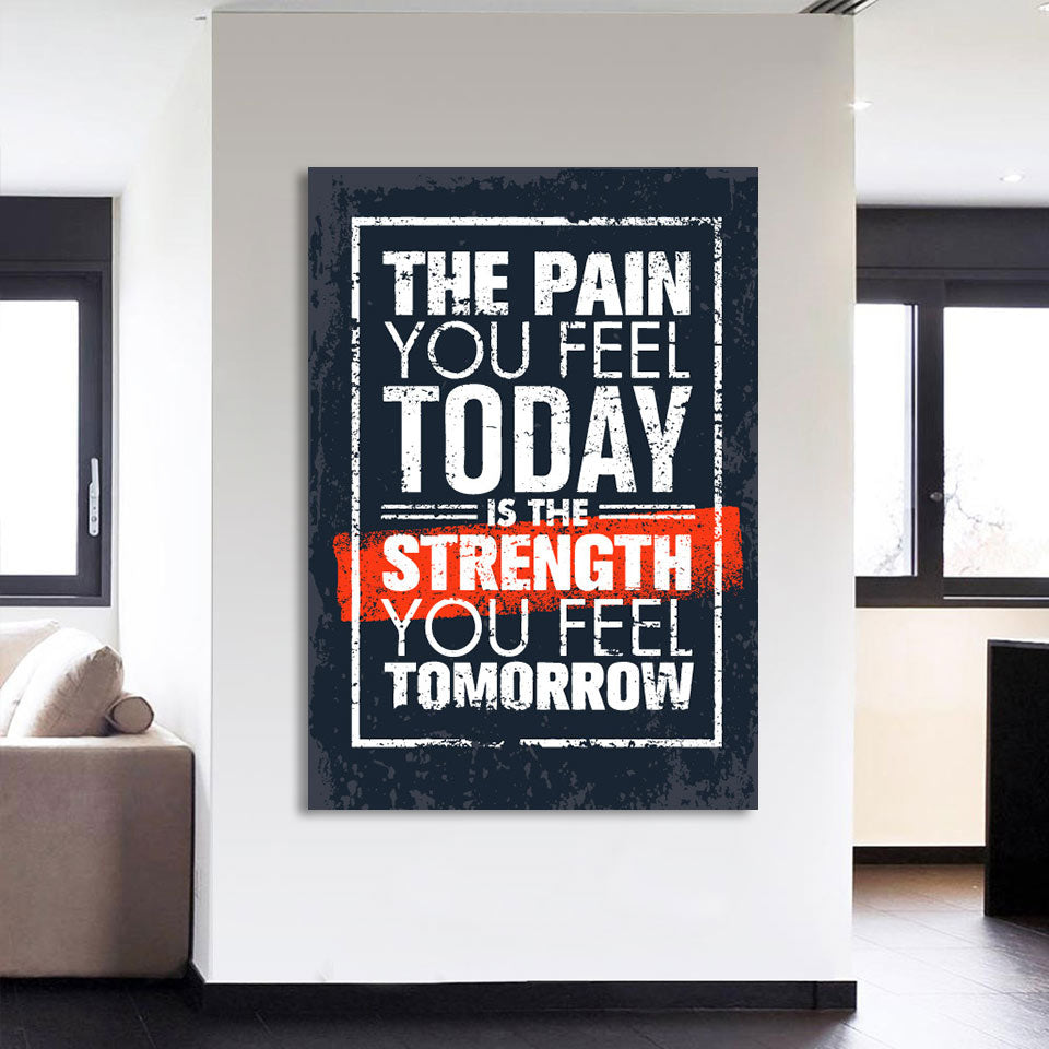 HD Printed 1 piece inspirational quotes canvas painting wall art print posters motivational painting Free shipping CU-1885A