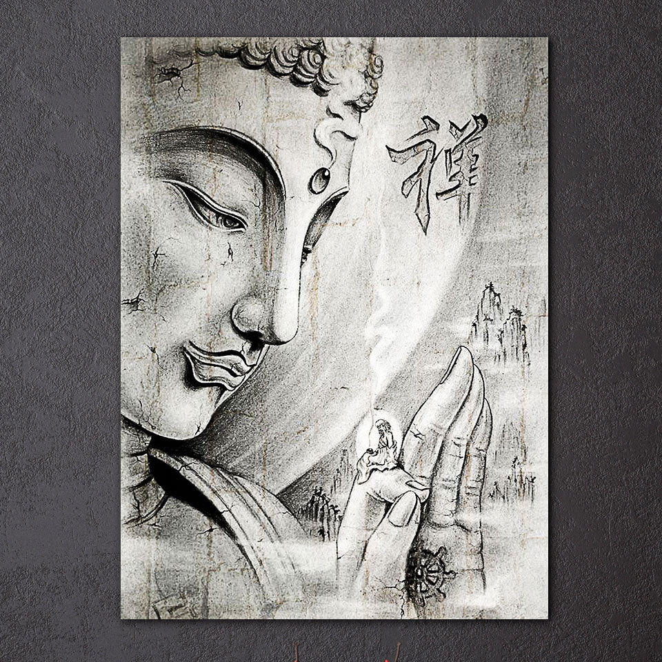 HD printed 1 Piece Canvas Art Buddha painting Posters and Prints Wall Pictures for Living Room Home Decor Free Shipping NY-7150C