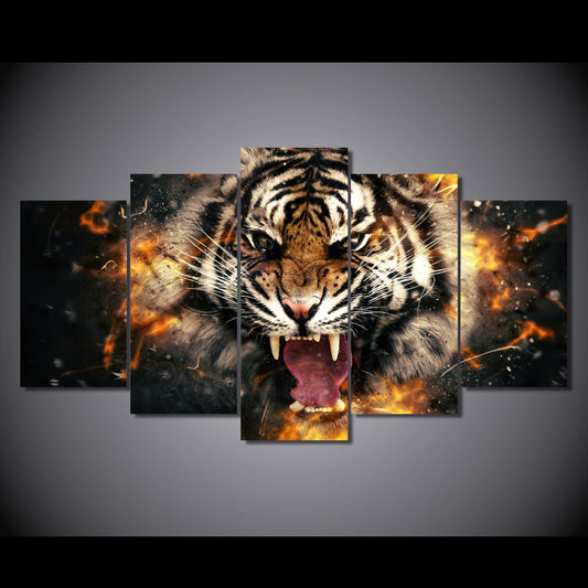 HD Printed abstract Animal tiger Painting Canvas Print room decor print poster Wall Art Canvas Prints Free Shipping/ny-6325