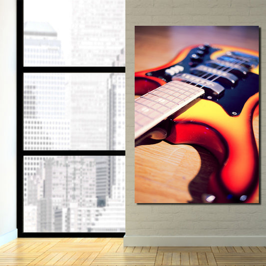 HD Printed 1 Piece Canvas Art Music Instrument Guitar painting Vintage Wall Pictures for Living RoomFree shipping NY-7014D