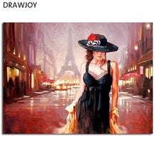 Load image into Gallery viewer, DIY Frameless Wall Paint Pictures Sexy Lady Painting By Numbers DIY Canvas Oil Painting Home Decor For Living Room GX8943
