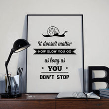 Load image into Gallery viewer, Snail Inspiration Quote Canvas Art Print Painting Poster, Wall Pictures for Home Decoration, Wall Decor FA359
