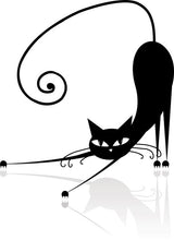 Load image into Gallery viewer, Fashion Naughty Cats Canvas Painting Abstract Black and White Poster Print Nordic Wall Art Pictures for Living Room Home Decor
