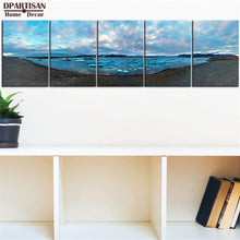 Load image into Gallery viewer, DPARTISAN 5Panels Set iceland Scape painting NO FRAME Oil Painting Canvas Prints Wall Art Pictures For Living Room Decorations
