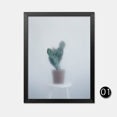 Cuadros Hazy Cactus Nordic Decoration Posters And Prints Canvas Wall Pictures For Living Room Poster Unframed