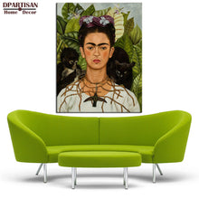 Load image into Gallery viewer, DPARTISAN New self portrait with necklace of thorns 1940 By Naive Art print Wall oil Painting picture print on canvas No frame
