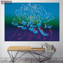 Load image into Gallery viewer, DPARTISAN flower blue By study oil painting POP Art Print  on canvas for wall decoration poster pictures for living room
