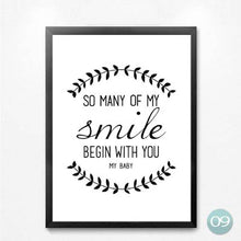 Load image into Gallery viewer, La Belle Smile English Quotes Canvas Art Print Painting Poster, Wall Picture for Home Decoration QS0035
