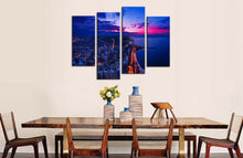 Load image into Gallery viewer, BANMU Chicago Skyline City Skyline At Michigan 4 Pieces Panel Paintings Modern Giclee Artwork The Picture For  Decoration
