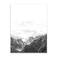 Load image into Gallery viewer, 900d Nordic Style Mountain Canvas Art Print Painting Poster, Wall Pictures for Home Decoration, Wall Decor BW002
